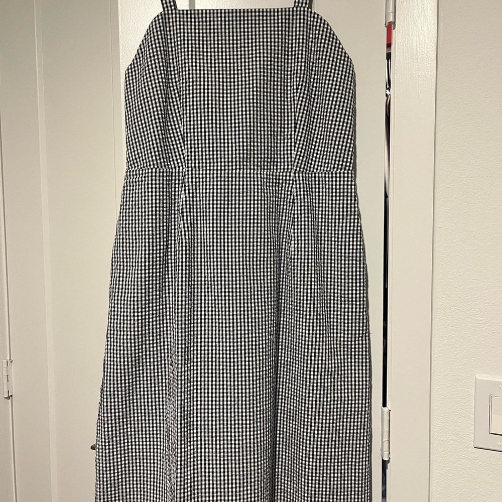 Black and White Gingham Dress